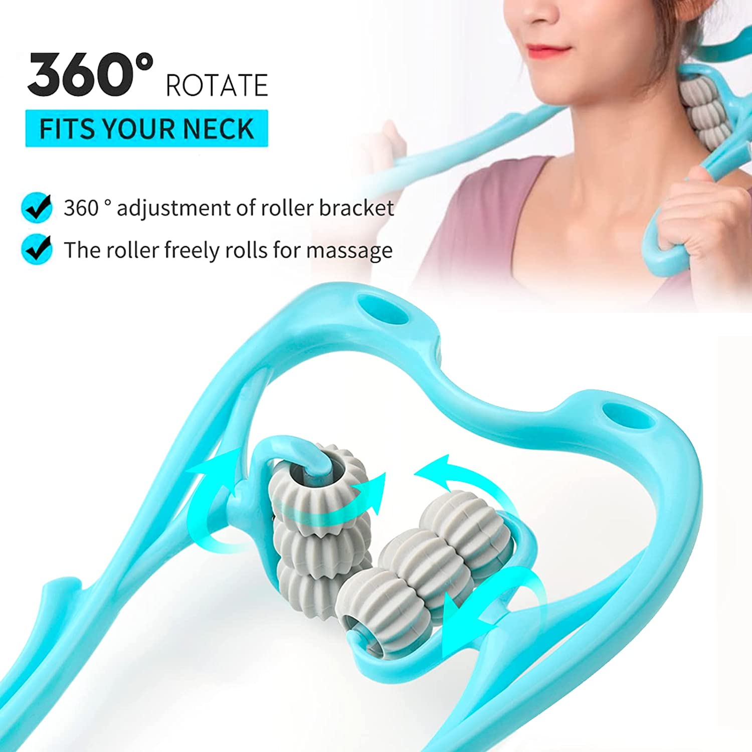 Neck Massager Hand Roller Neck Massager For Neck Shoulder Trigger
